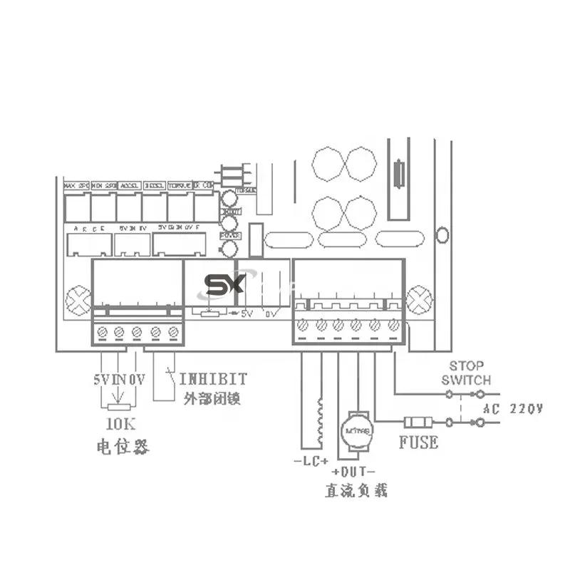 2026High performance scr dc controller 180V 220V dc motor speed control 10A for pm motor, separated excited motor