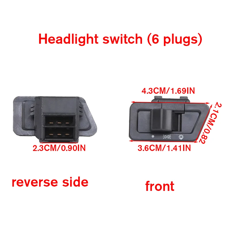 Motorcycle Start Switch Horn Light Turn Signal High Low Beam Button Switch Connectors For Scooter Moped Accessories