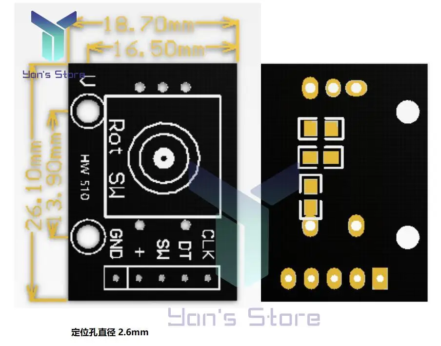 1/5Pcs KY-040 360 Degrees Rotary Encoder Module Sensor Switch With 15x16.5 mm Potentiometer Rotary Knob Cap For Arduino