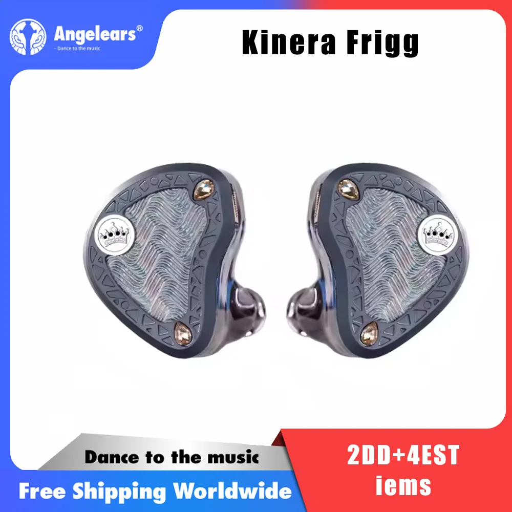 

Kinera FRIGG 2DD+4EST Гибридные внутриканальные наушники (IEM) с настройкой для Hi-Fi музыки, мониторинга, студийной работы, сцены, для аудиофилов и музыкантов, стерео, с глубокими басами