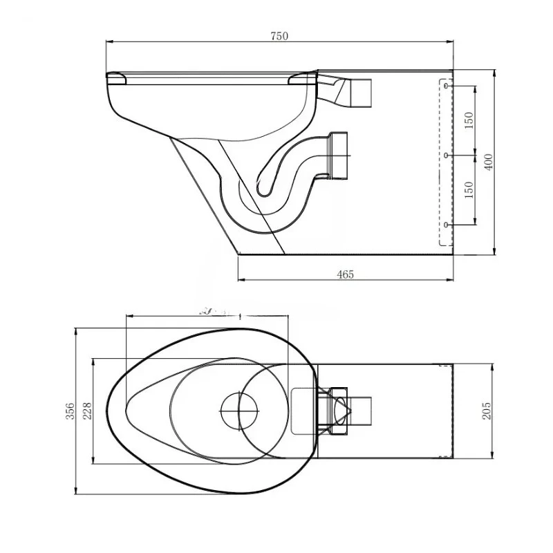 Portable Stainless Steel Adult Toilet Bowl for Camping New Products Oval Motorhome One Piece RV Moving Design