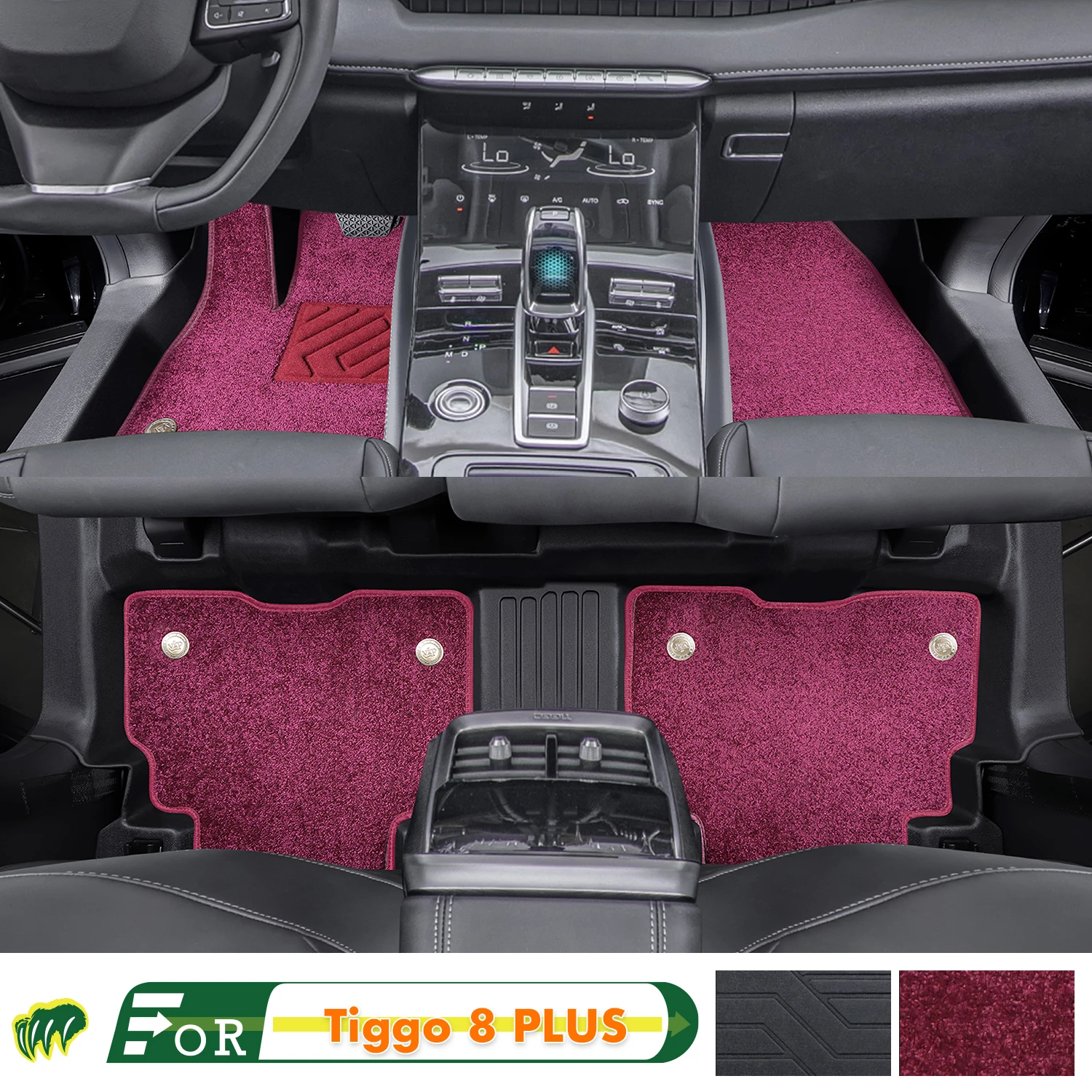 

Left-hand Drive Car Floor Mat For Chery Tiggo 8 PLUS 2021-2022 Full Surround Foot Mat Floor Mat Interior Floor Liner