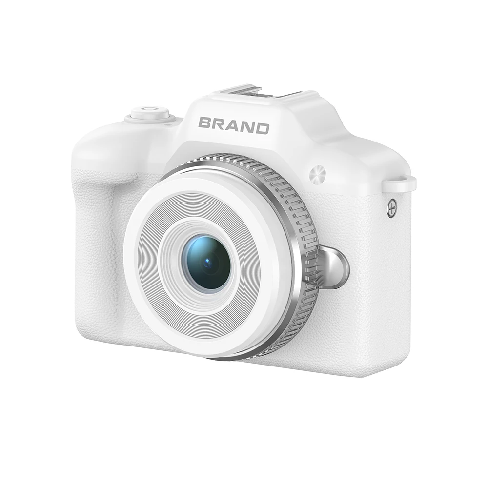 Mini Keychain Retro Digital Camera Screen 2K HD CMOS Kids Super Portable Photo Built-in LED Light Pendant Cam Gift MicroSD