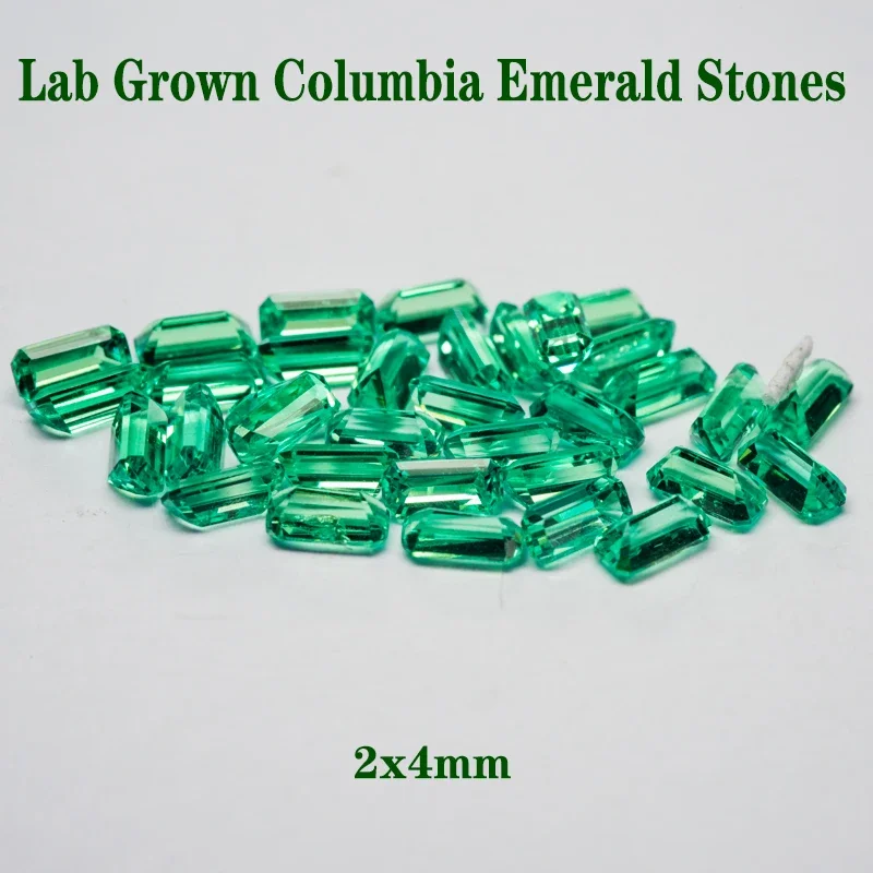 

Top Lab Grown Columbia Emerald Stones Hand-cut Hydrothermal Emeralds Gemstone Selectable AGL Certificate for Diy Jewelry Making