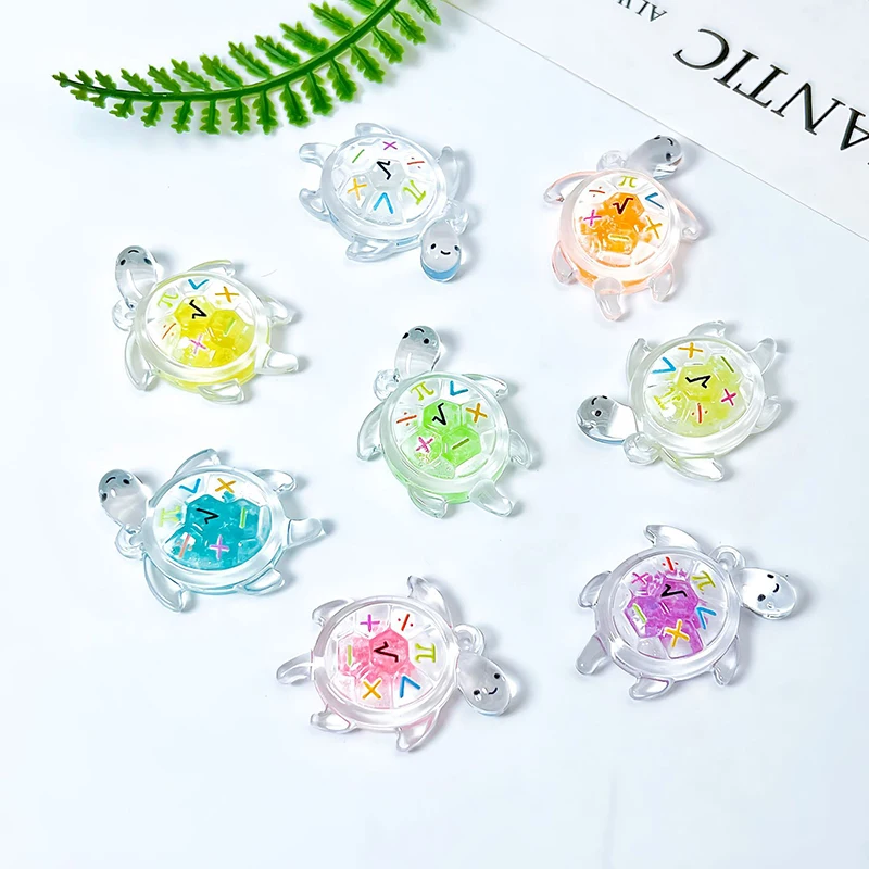 3Pcs Mini Luminous Turtles Micro Landscapes Miniature Figure Tiny Turtle Acrylic Handicraft Fairy Garden Dollhouse Ornaments