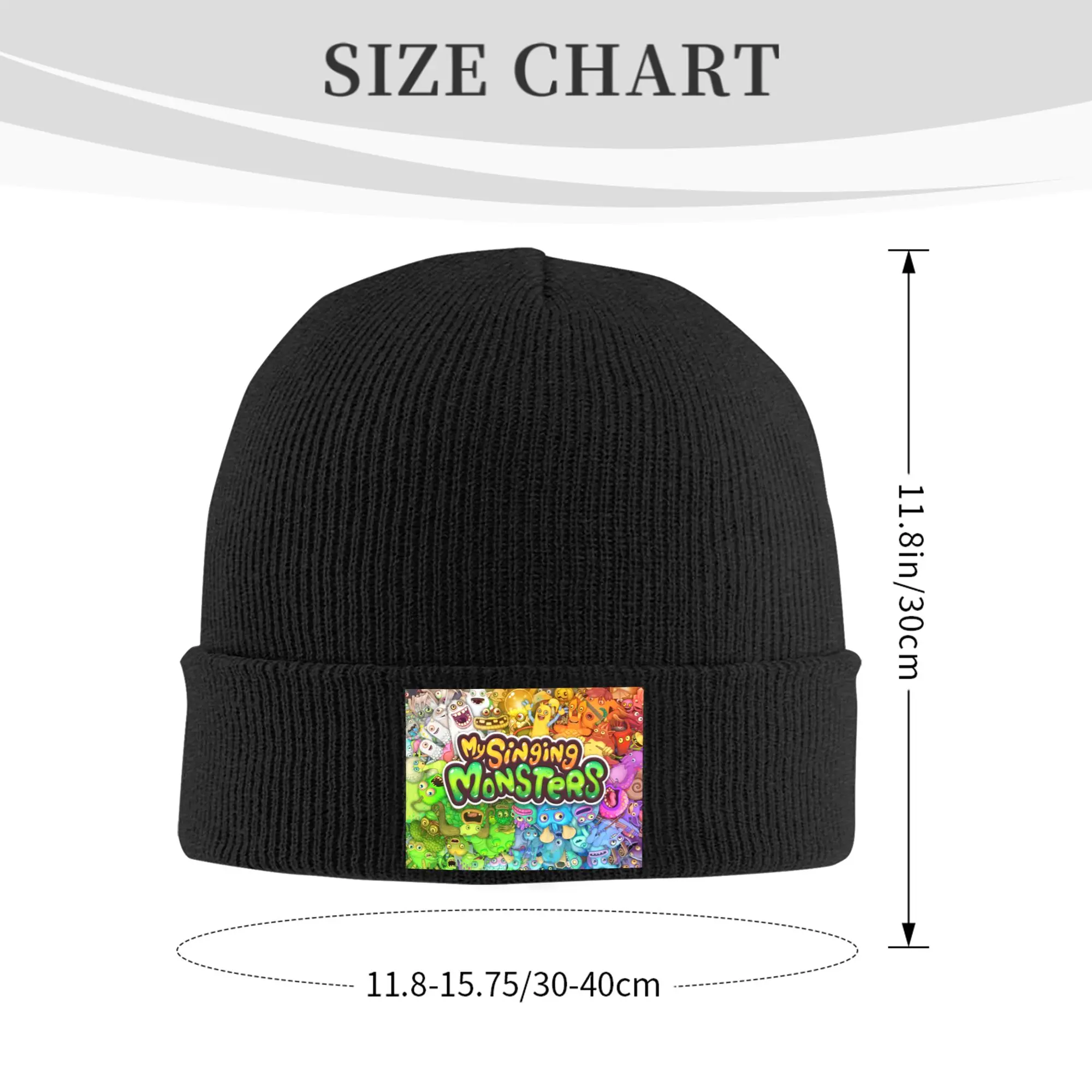 My Singing Monsters Beanie Cap Unisex Winter Warm Bonnet Homme Knit Hat Street Outdoor Ski  Skullies Beanies Caps For Men Women