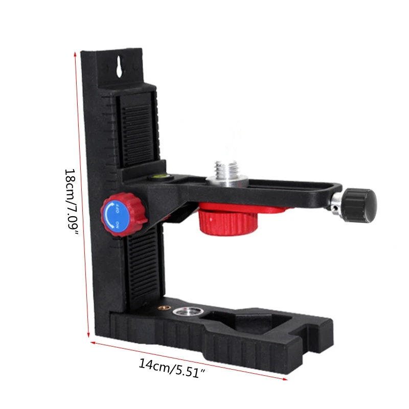 Adattatore per staffa magnetica per montaggio a livello multifunzione a forma di L Base di posizionamento montata a parete con filettatura