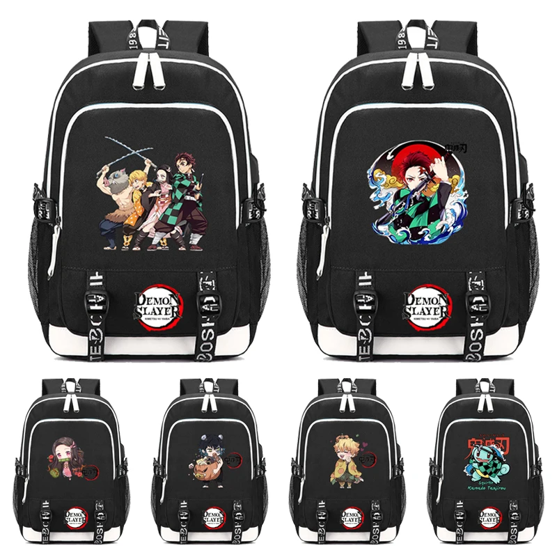 

Anime Teenage Backpack Unisex School Bags Cartoon Printing Laptop Bagpack Back To School Rucksack for Boys Girls Mochilas