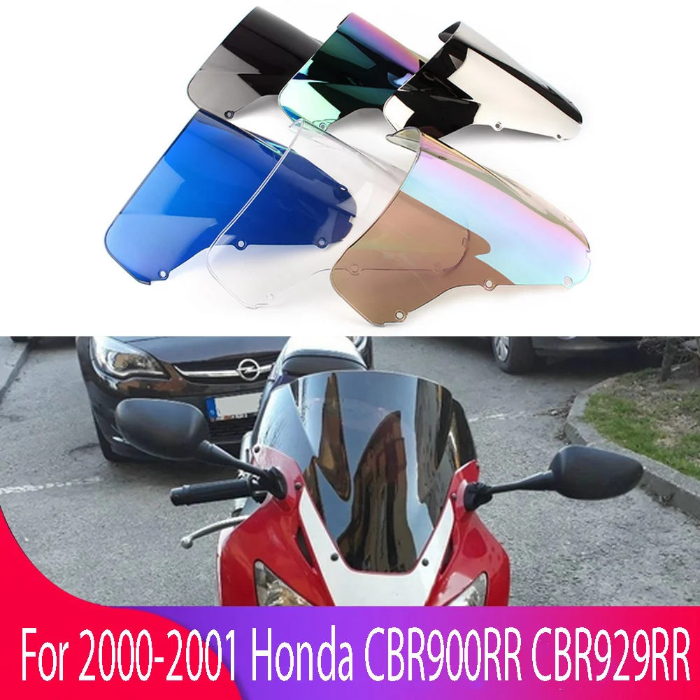 Windshield For Honda CBR929RR CBR 929 RR 2000-2001 Double Bubble WindScreen Motorcycle Accessories Fairing Deflector