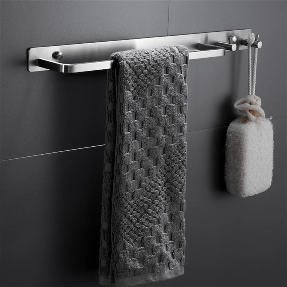 

1 шт. вешалка для полотенец для ванной комнаты, крючок для полотенец из нержавеющей стали, одинарный стержень, вешалка для унитаза, глянцевая - вешалка для полотенец