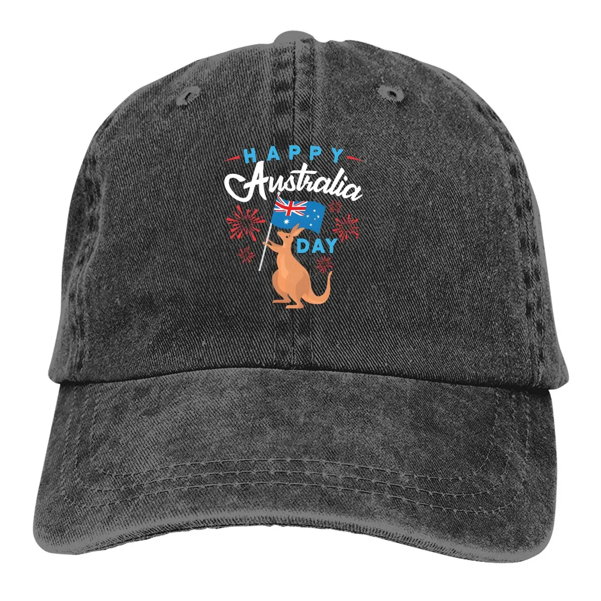 Happy Baseball Caps Peaked Cap Australian Kangaroo Sun Shade Hats for Men Women