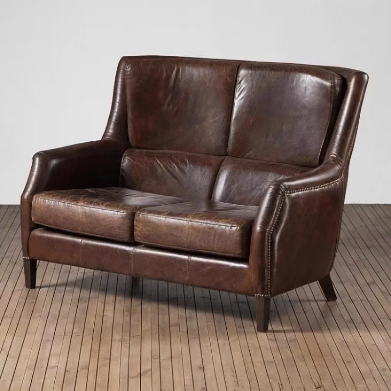 Cafe leather sofa sales department hotel reception area sofa