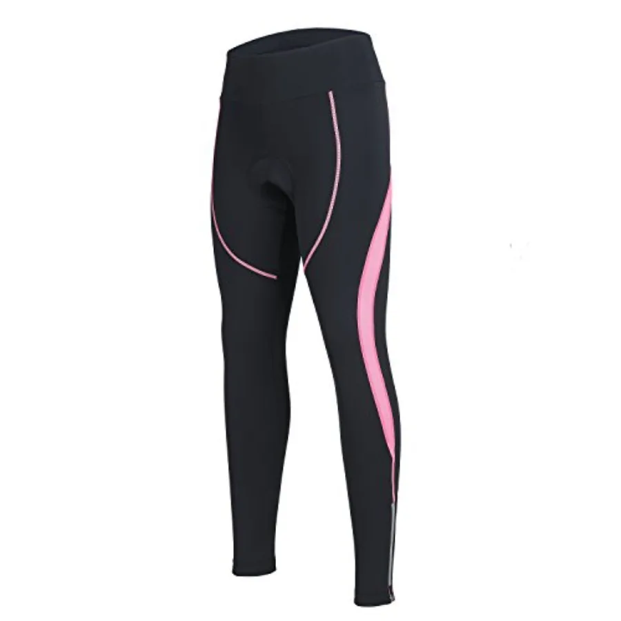 

Women's Cycling Pants 3D Padded Compression Tight Long Bike Bicycle Pants with Wide Waistband