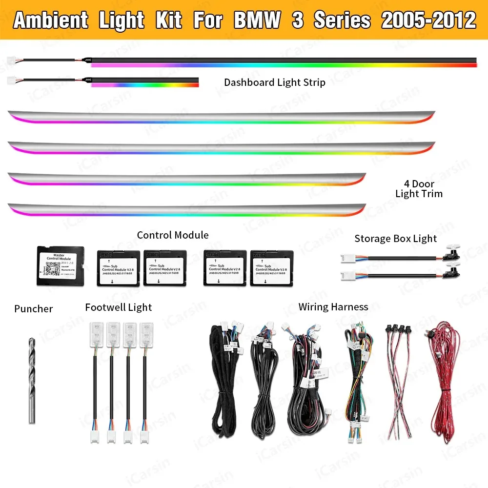 

Dynamic Ambient Light for BMW E90 3 Series 2006 - 2012 Interior LED Light Upgrade Accessories