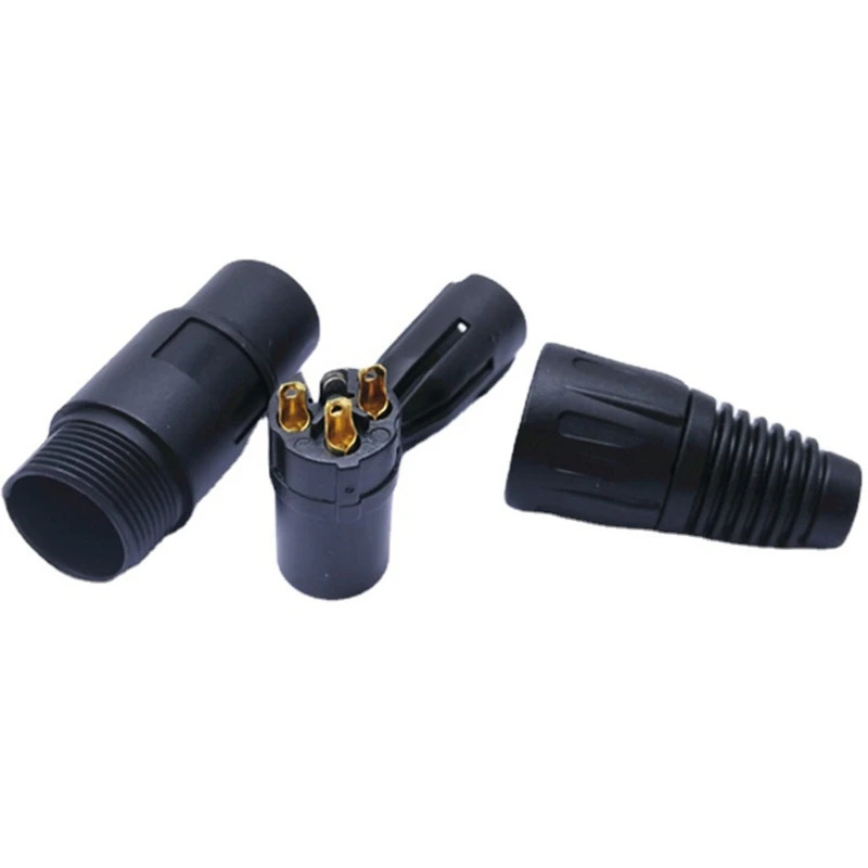 Conector multiuso 3Pin XLR macho e fêmea do fio plugue, microfone XLR Jack, 3 polos, alta condutividade