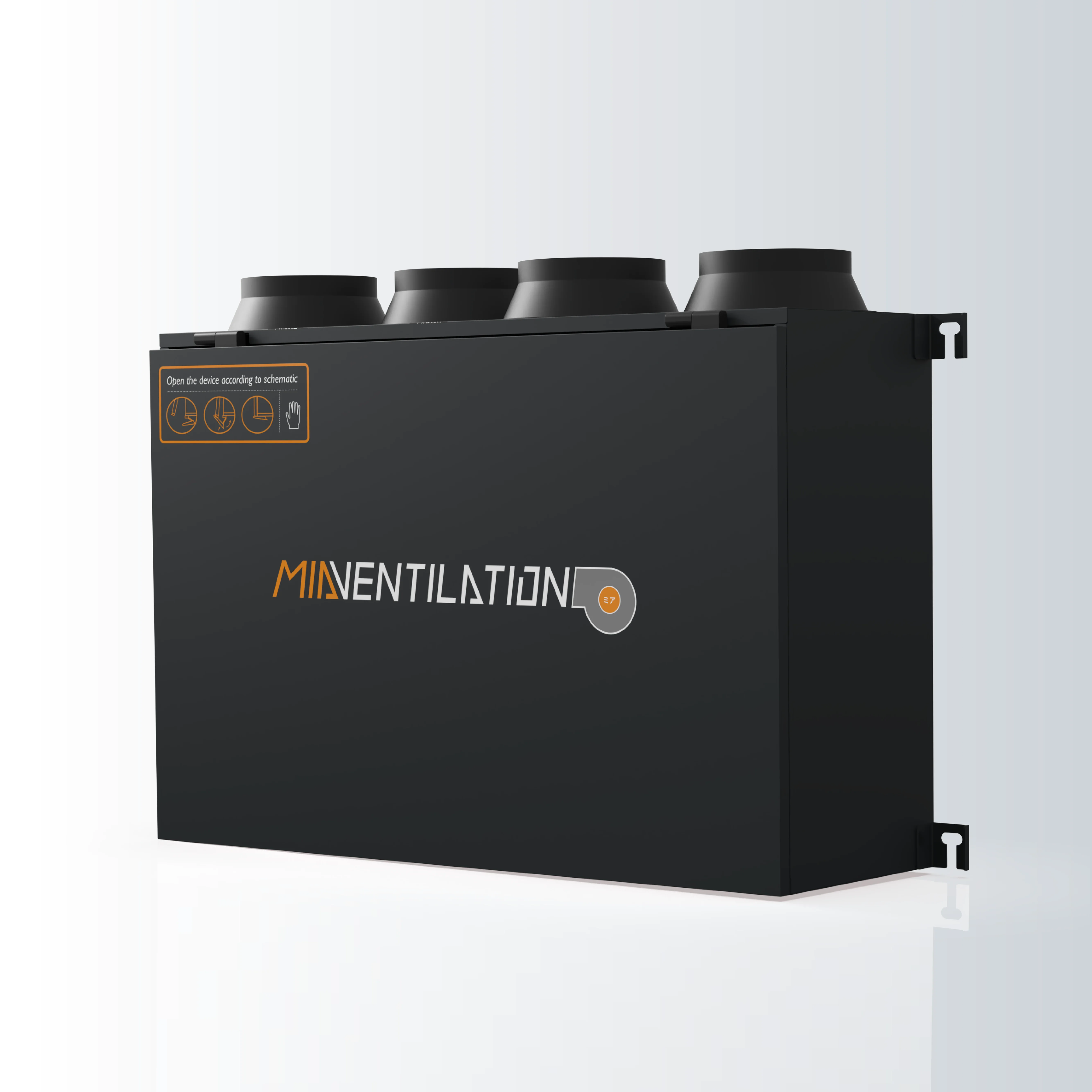 

500m³/h Vertical HRV Heat Recovery Ventilation System | Ducted Home Fresh Air Unit Manufacturer With HEPA H13 Filter AC Motor