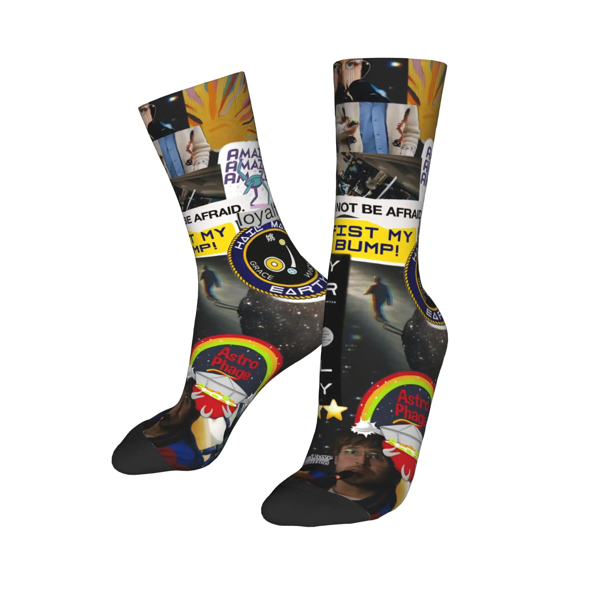 Project Hail Mary Movie 2026 Print Dress Socks Accessories for Sports Wear Cozy  Print Socks