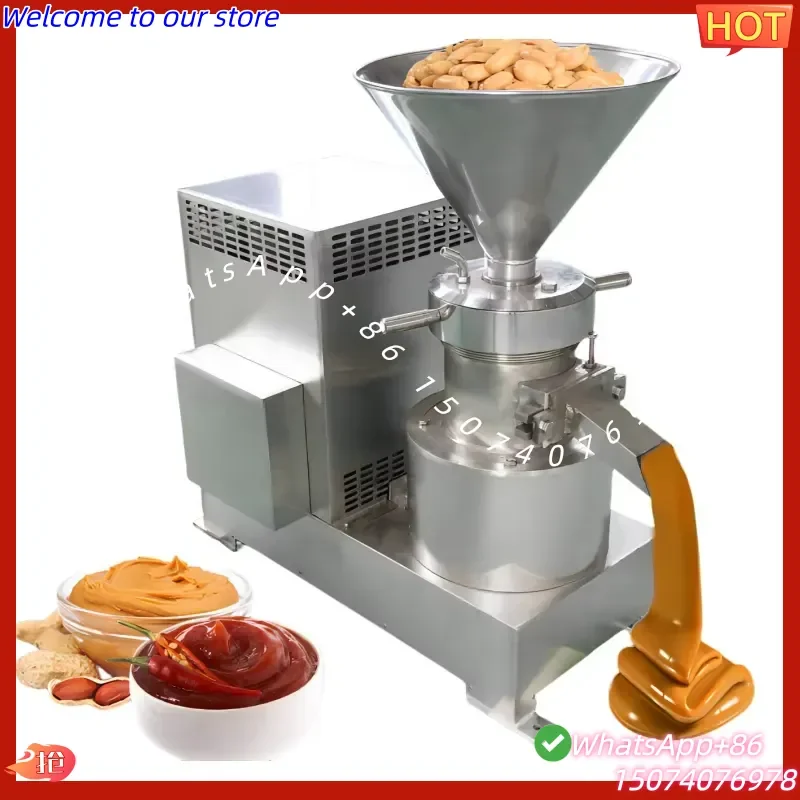 2026 VBJX Industrial Mustard Fish Cassava Bones Paste Grinder Sesame Tahini Pressing Machine Colloid Mill Almond Butter Coll