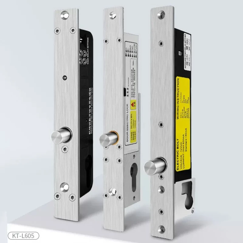KOB Brand Prison Six Core Electric Plug Lock Sturdy Narrow Panel Type with Key Electric Plug Lock Intelligent Sturdy Type
