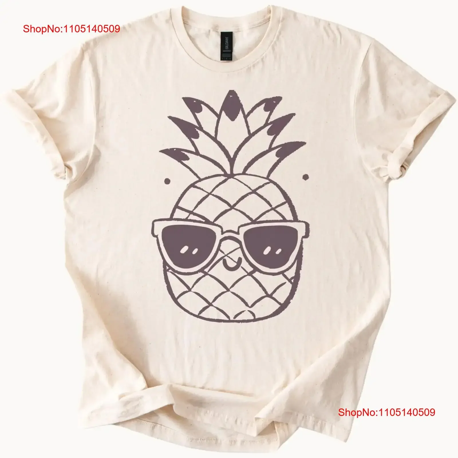 

Крутая футболка с ананасом, детские летние солнцезащитные очки, винтажная стираная дизайнерская одежда унисекс для отпуска, дышащий топ для повседневной носки