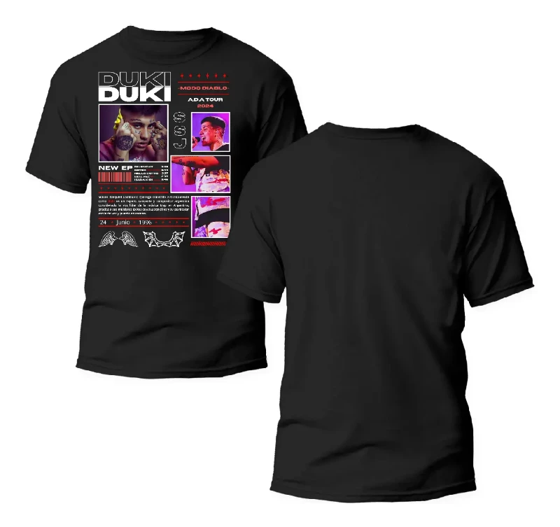 Men's Vintage Reggaeton Style Cotton T-shirt Music Artist Inspired Graphic Short Sleeve Tops 2026 new