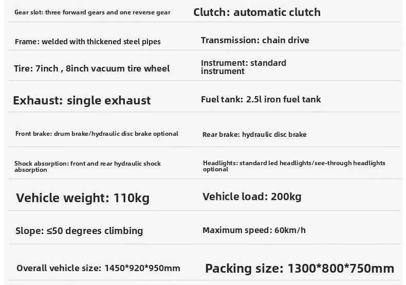 ATV Allrad-Offroad-All-Terrain-Mountain-Driftfahrzeug
