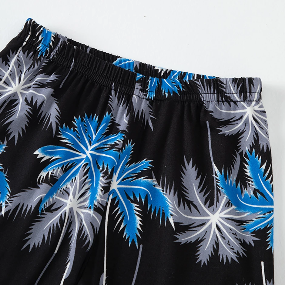 2/4 Kinder Sommer Freizeit Sport Bedrucktes Kurzarm-Shorts-Set, Jungen und Mädchen Urlaubsstil Modisches T-Shirt und Hose – Detail 9