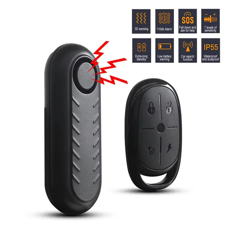 ABKN-Bike الأمن صفارة الإنذار التحكم عن بعد IP55 مقاوم للماء دراجة نارية كهربائية سكوتر 433 MHZ كشف الاهتزاز تسليح Anddisarm