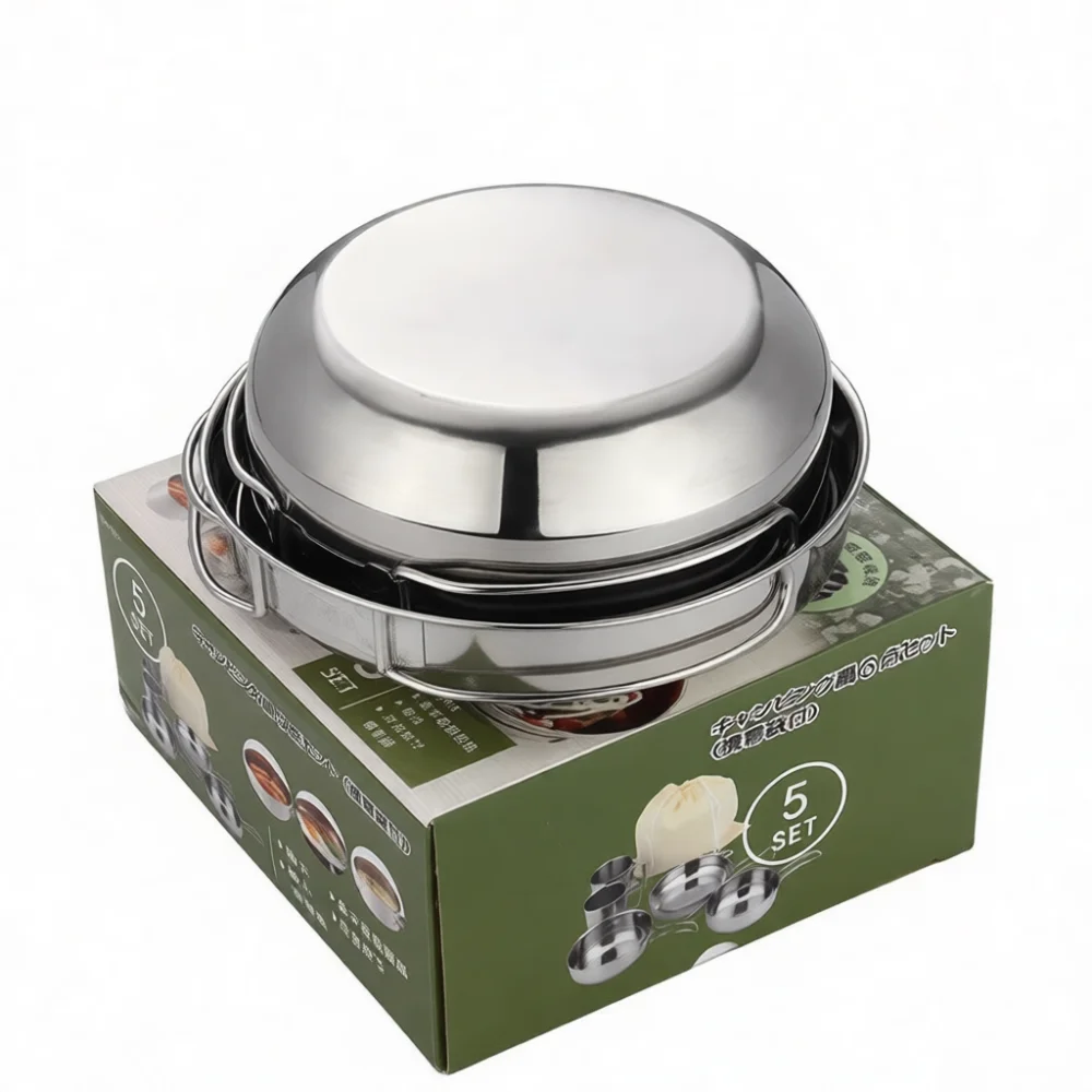 Camping Cooking Utensils Storage - Heavy Duty Camping Cookware Set Stainless