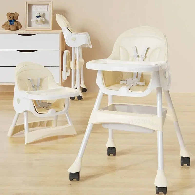 Portable Baby Dining Chair for Home Use Adjustable Height Multi-function Foldable Baby Dining Chair Baby Dining Table Seat