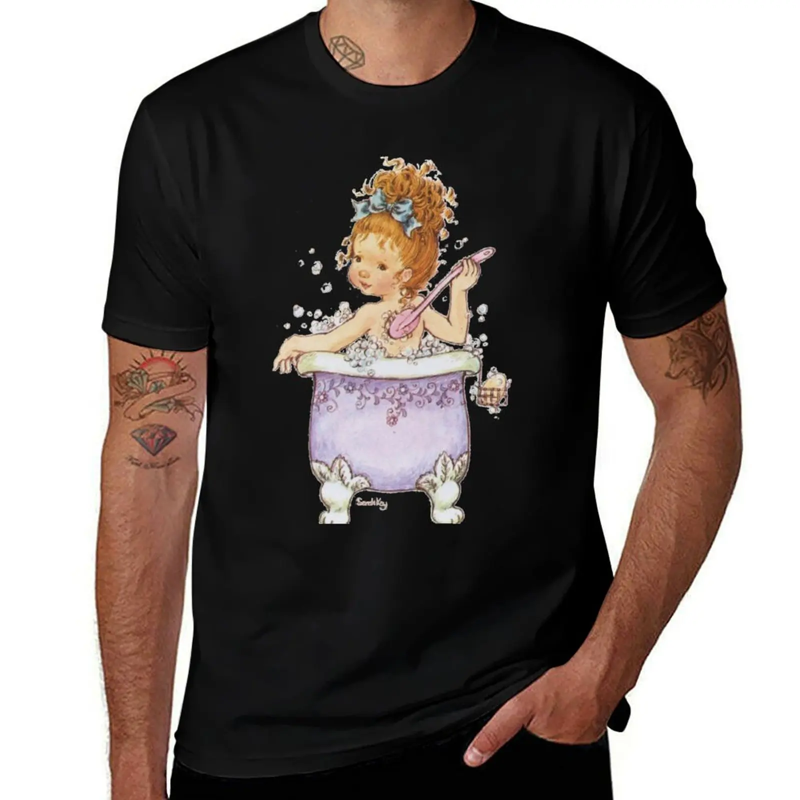 Sarah Kay - Bath Time T-Shirt funny t shirts cotton T-Shirt