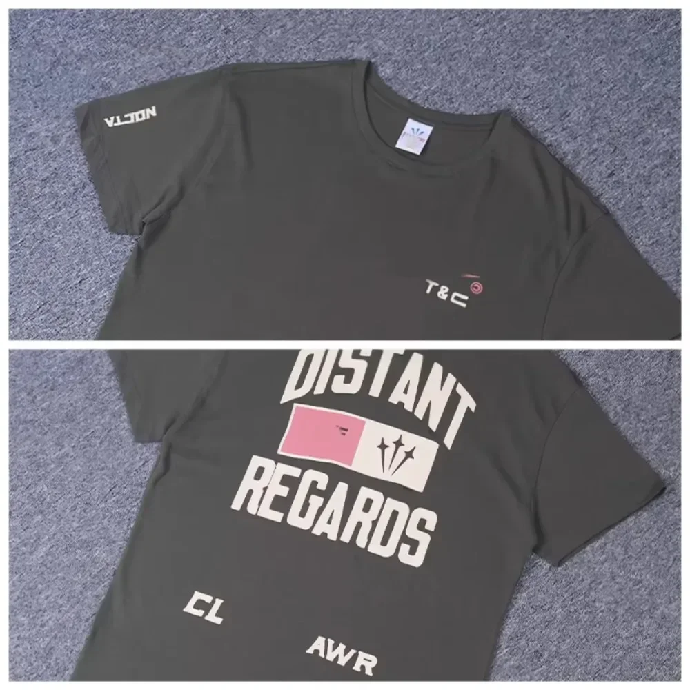 

2025 High-quality NOCTA Co-branded Drake American Casual Fashion Brand Printed Women Short Sleeve Men T-shirt Loose Round Neck