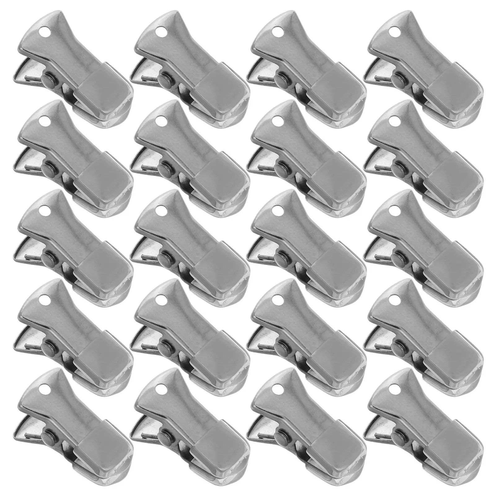 30Pcs Mini Metal Alligator Clips Non Slip Flat Mouth Clamp for DIY Paper Clips Office Badge Holder School Supplies Clip Crafting