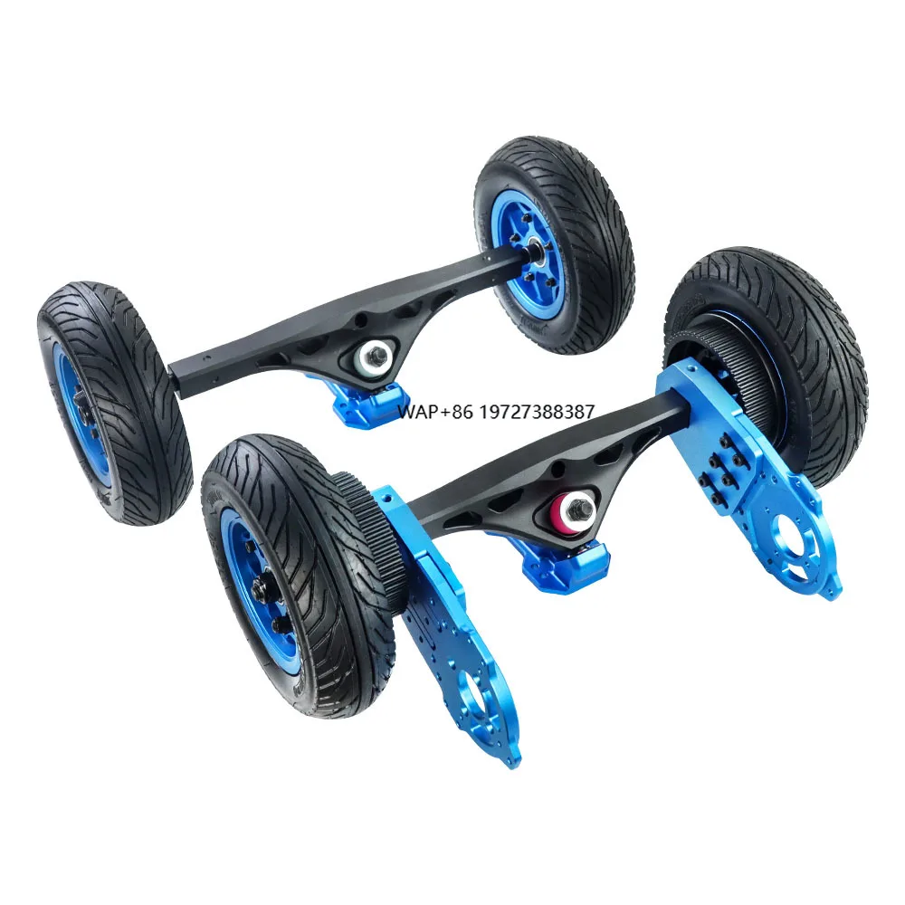 Trucks CNC Reverse Kingpin RKP de 16,3 polegadas com 4 rodas pneumáticas de borracha de 175 x 50 7 polegadas para Skate Elétrico e Longboard