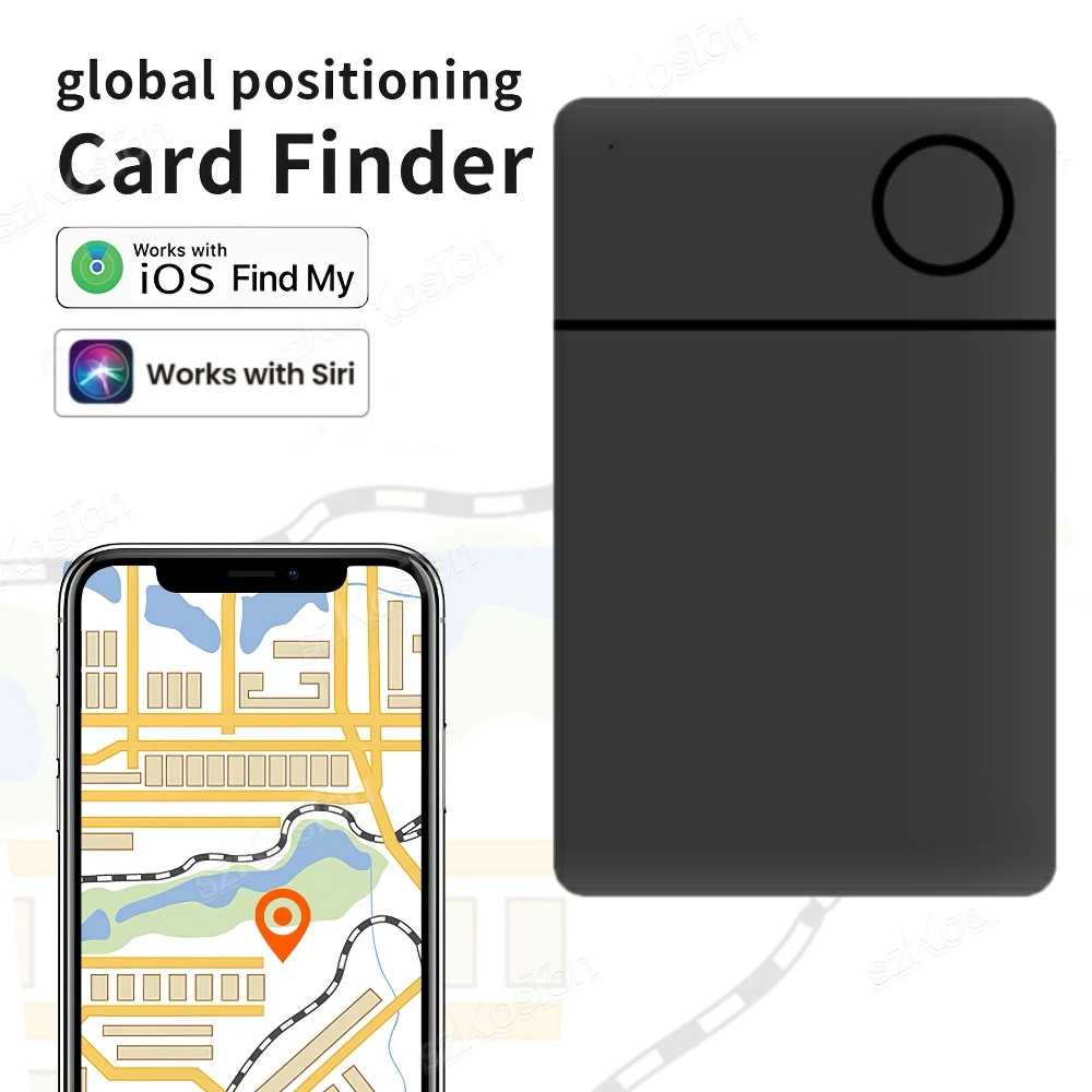 Smart GPS Card Finder Keys Wallet Tracker NFC Function Works with Find My App Tag Tracker Locator Finder for IOS Iphone iPad