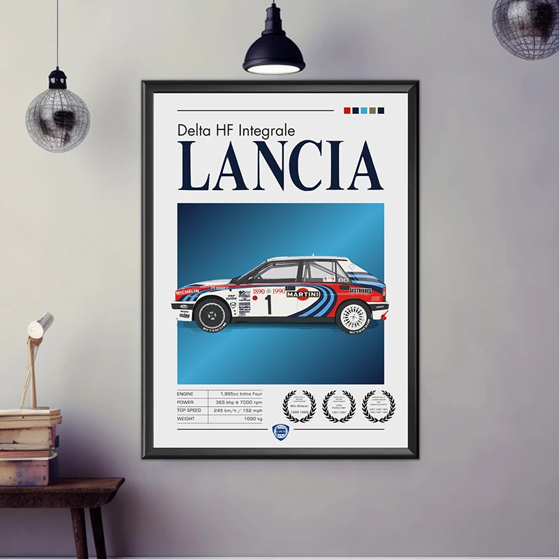 Rally Legends Poster Campaign Classic Racing Art Poster Canvas Printing Wall Art Decoration Hanging Painting For Home Room Decor - view 2