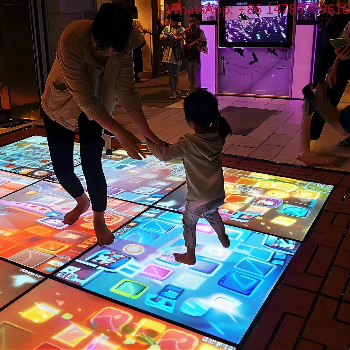 

3D Effect Floor LED Screen With Magnetic Feature Weddings And Dance Venue Capable Of Withstanding 2 Ton WeightHigh Refresh RateH