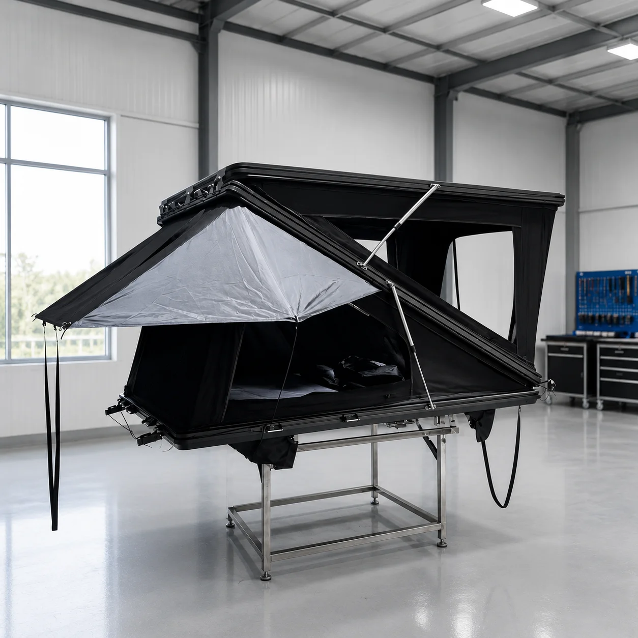 Z Shape Aluminum Roof Top Tent Hard Shell Rooftop Tent for Overland SUV Camping