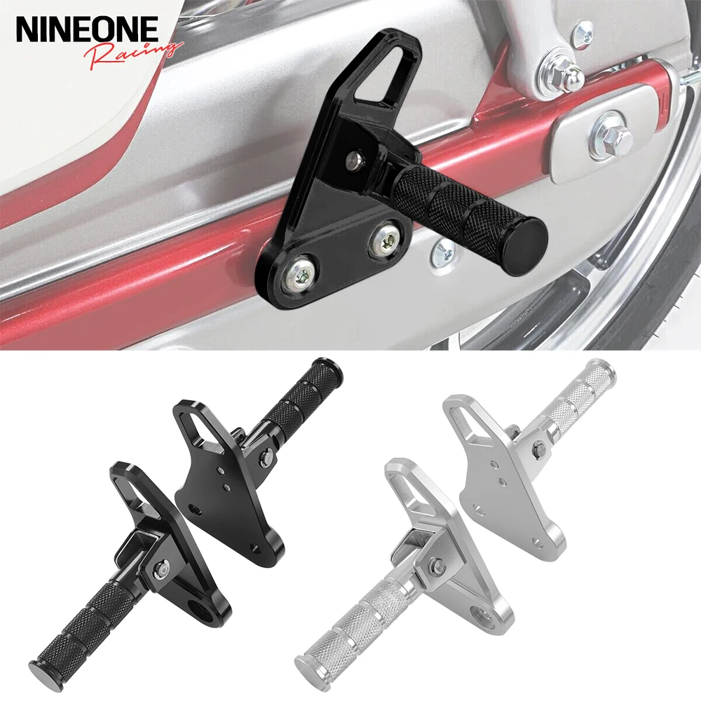 

Motorcycle Rearset Passenger Footrest Pedals Fold Rest Foot Pegs Pedal Steel For Honda Super Cub C125 JA48/JA58/JA71 2018-2025