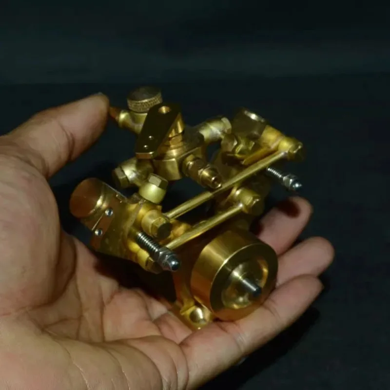 Fully Upgraded M2B Oscillating Twin-Cylinder Steam Engine Model - Brass Construction - For 600-900mm Boats