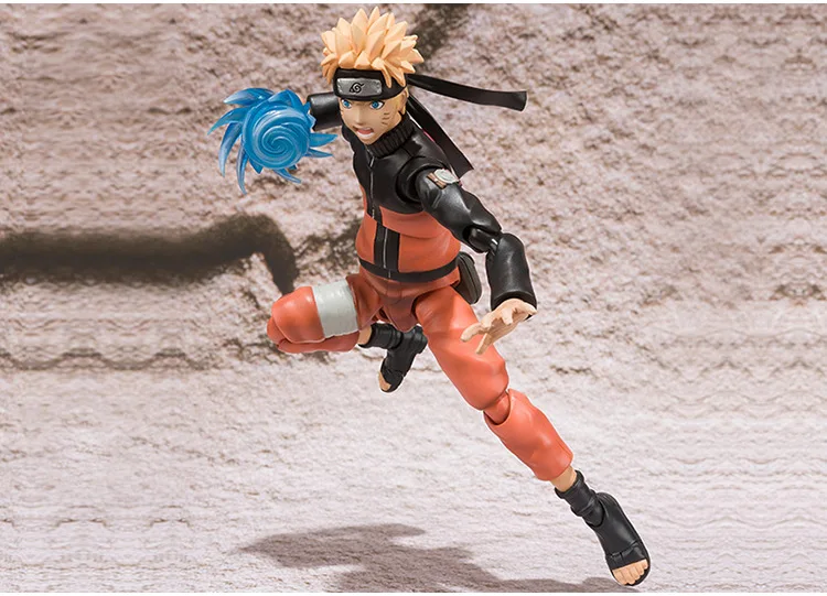 Bandai Naruto Action Figures SHF Maelstrom Naruto Action Figures Dolls Legend of The Storm Spiral Maru Model Decorations Gifts