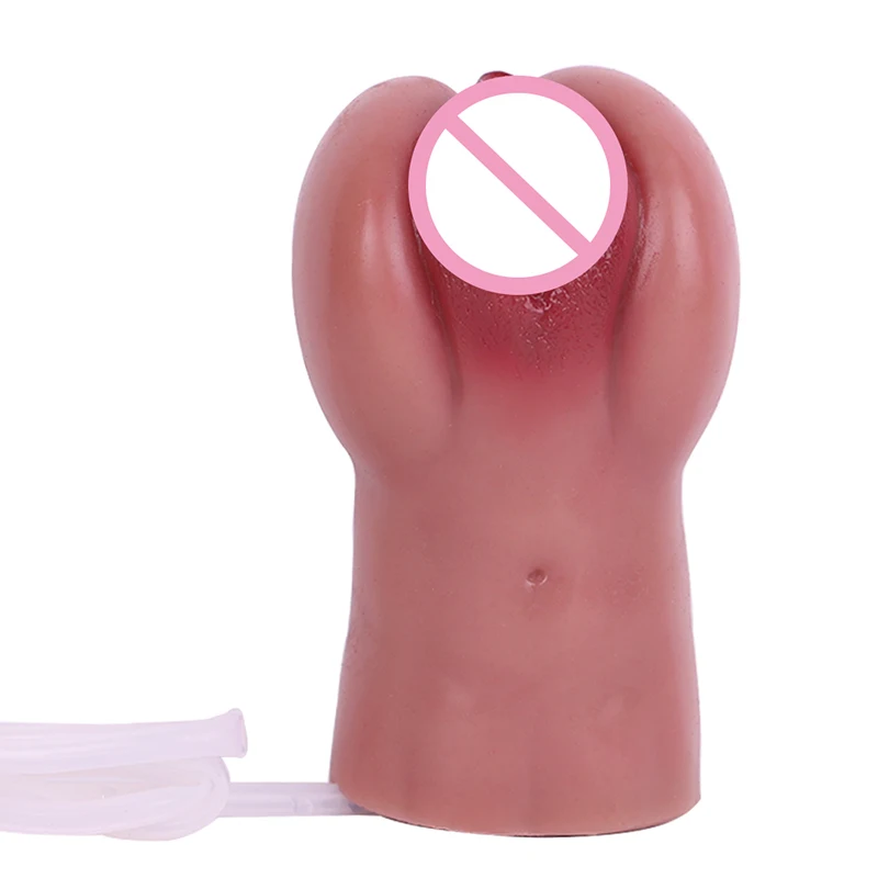 14.5cm 1 Hole Small Ass Squirt Realistic Vagina Spray Pussy Pocket Male Masturbator Sex Toys for Penis Penetration Practising