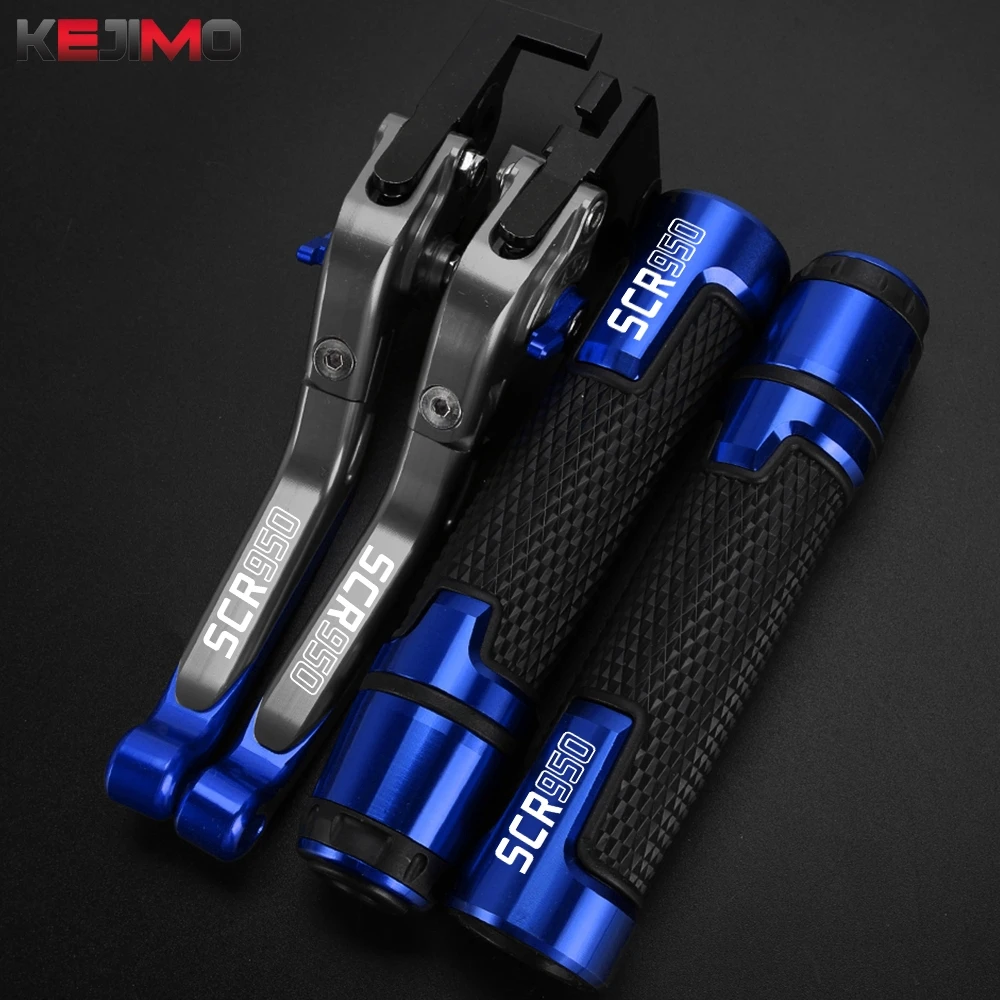

Motorcycles CNC Aluminum for Yamaha SCR950 SCR 950 2017-2018 Adjustable Brake Clutch Lever 7/8"22MM Hand Grips Handlebar Ends