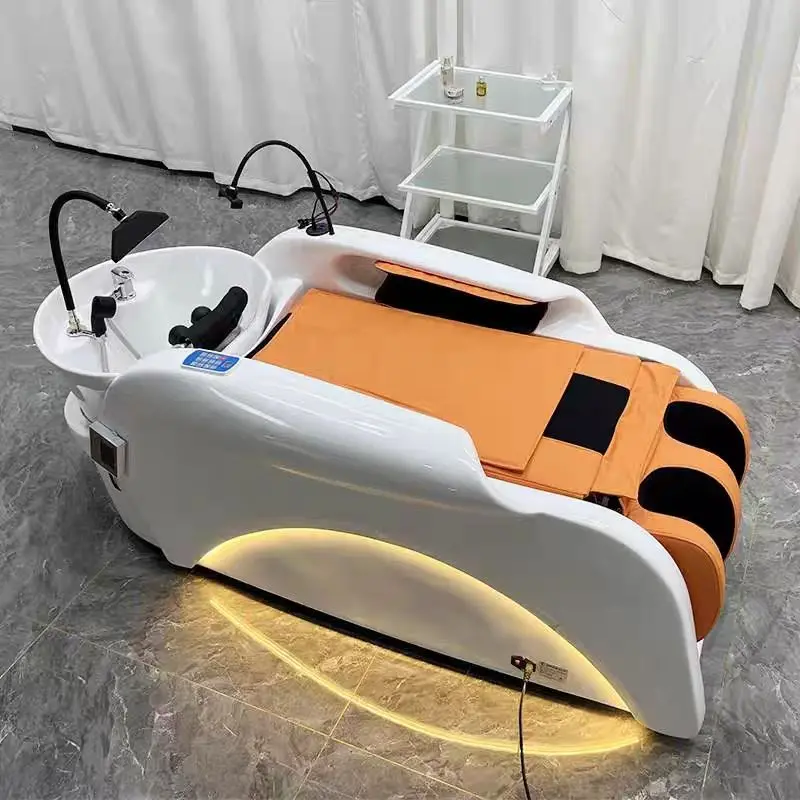 Water Therapy Salon Head Spa Shampoo Massage Chair Stylist Beauty Therapy Thai Wash Hairdressing Basin Cadeira Professional Spa