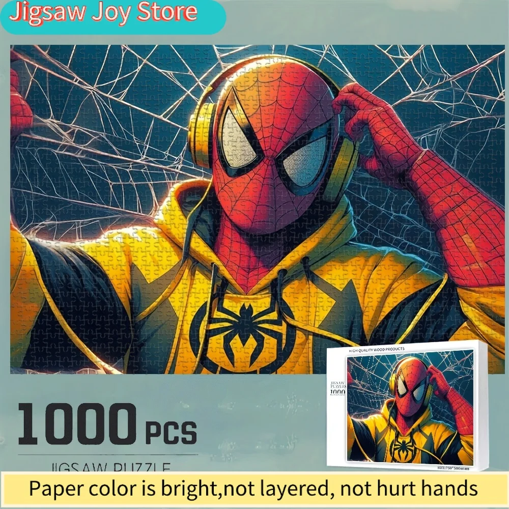 

Authorized Marvel, Themed Around The Classic Comic And Movie Character Spider-,Puzzle, Suitable for Office Desktop, a Fun Gam