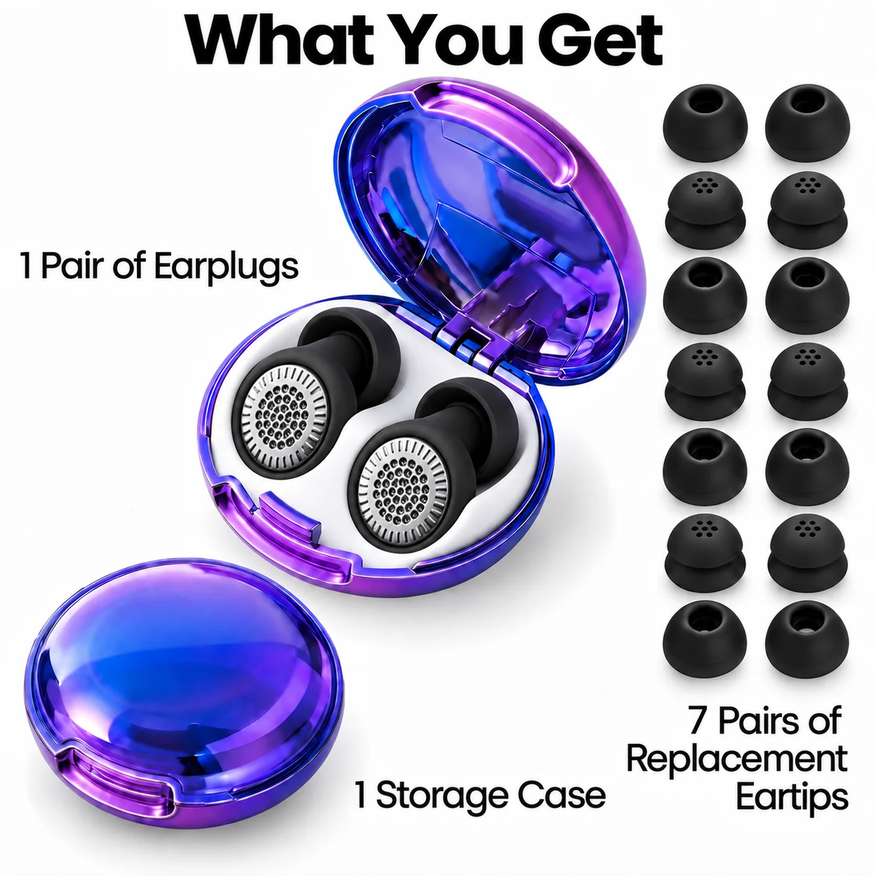 Olyga Sleep Earplugs Noise Cancelling - Breathable Honeycomb Ear Plugs, Reusable Silicone Earplugs for Sleeping & Snoring