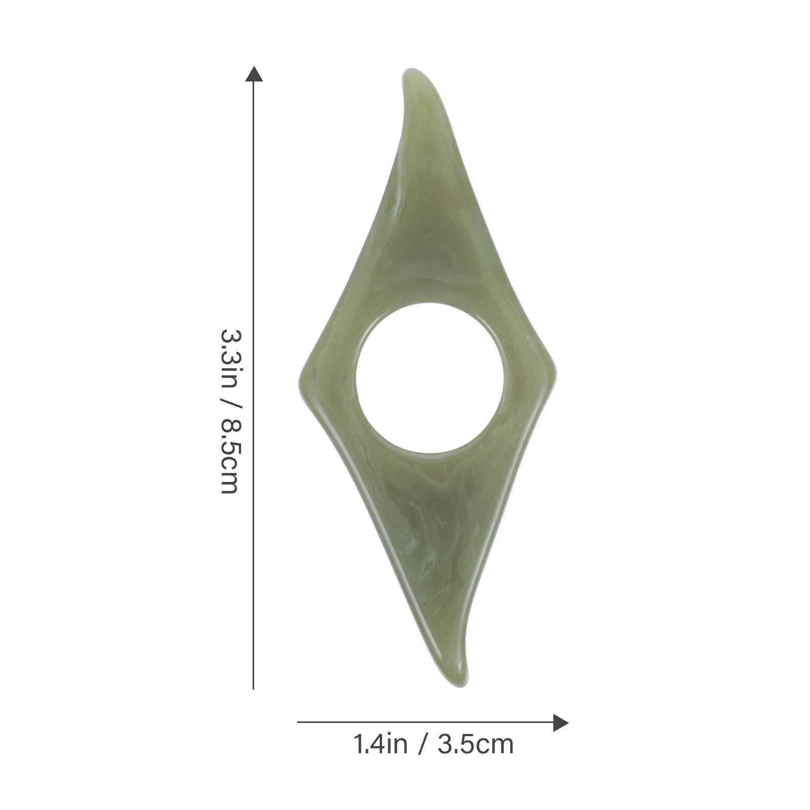 6 Pcs Resin Book Press Glue-bounded Holder Convenient Multi-function Reading Bookmark Olive Green Page Spreader