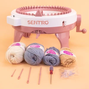 Sentro 22/40/48 إبر كيت آلة يدوي الحياكة DIY الأوشحة القبعات البلوزات الجوارب مثالية للبالغين والأطفال مع عداد الصف أعلى 6 مبيعات 48 آلة الحياكة الإبر - No2
