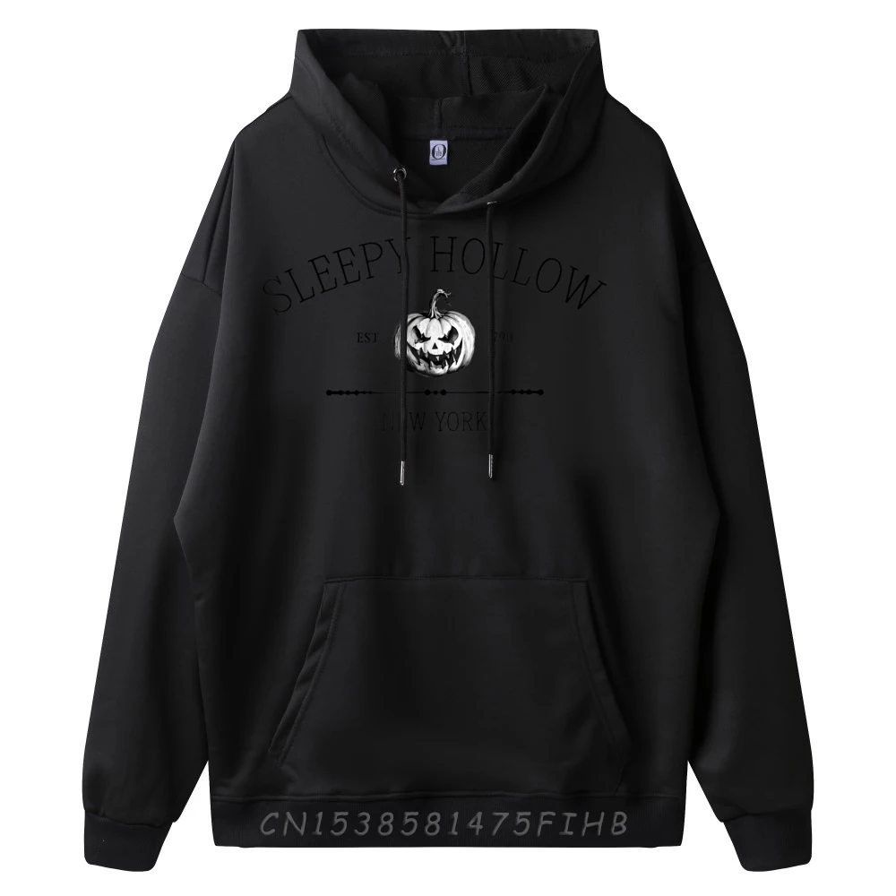 Sleepy Hollow New York Ny Vintage Design Halloween Pumpkin Funny Pullover Hoodies New In Tops And Sweatshirts Printed On