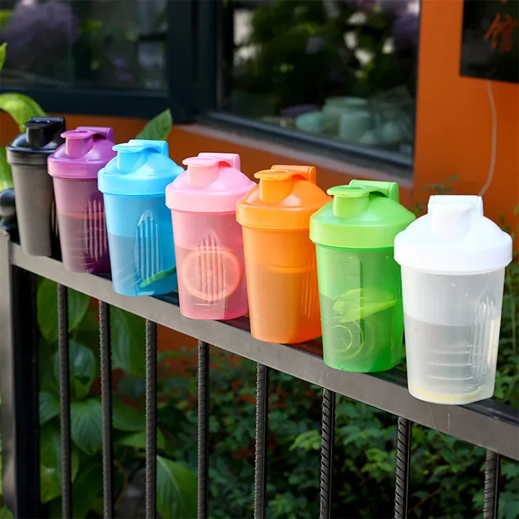 1PC 400ml Portable Shake Milk Shake Cup Sports Fitness Protein Powder Milk Shake Cup Gift Soybean Milk Cup Shaker Cup